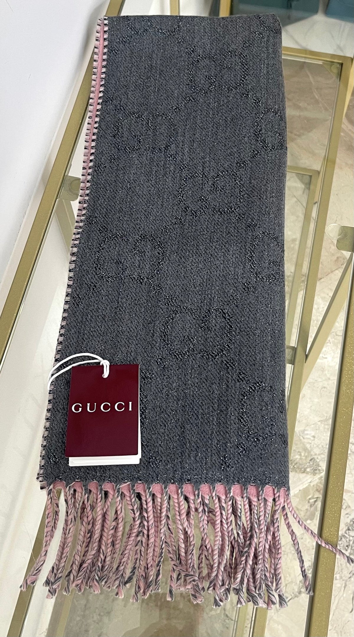 Sciarpa reversibile GG Gucci