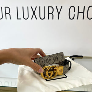 Cintura reversibile GG Marmont Supreme 3 cm Gucci