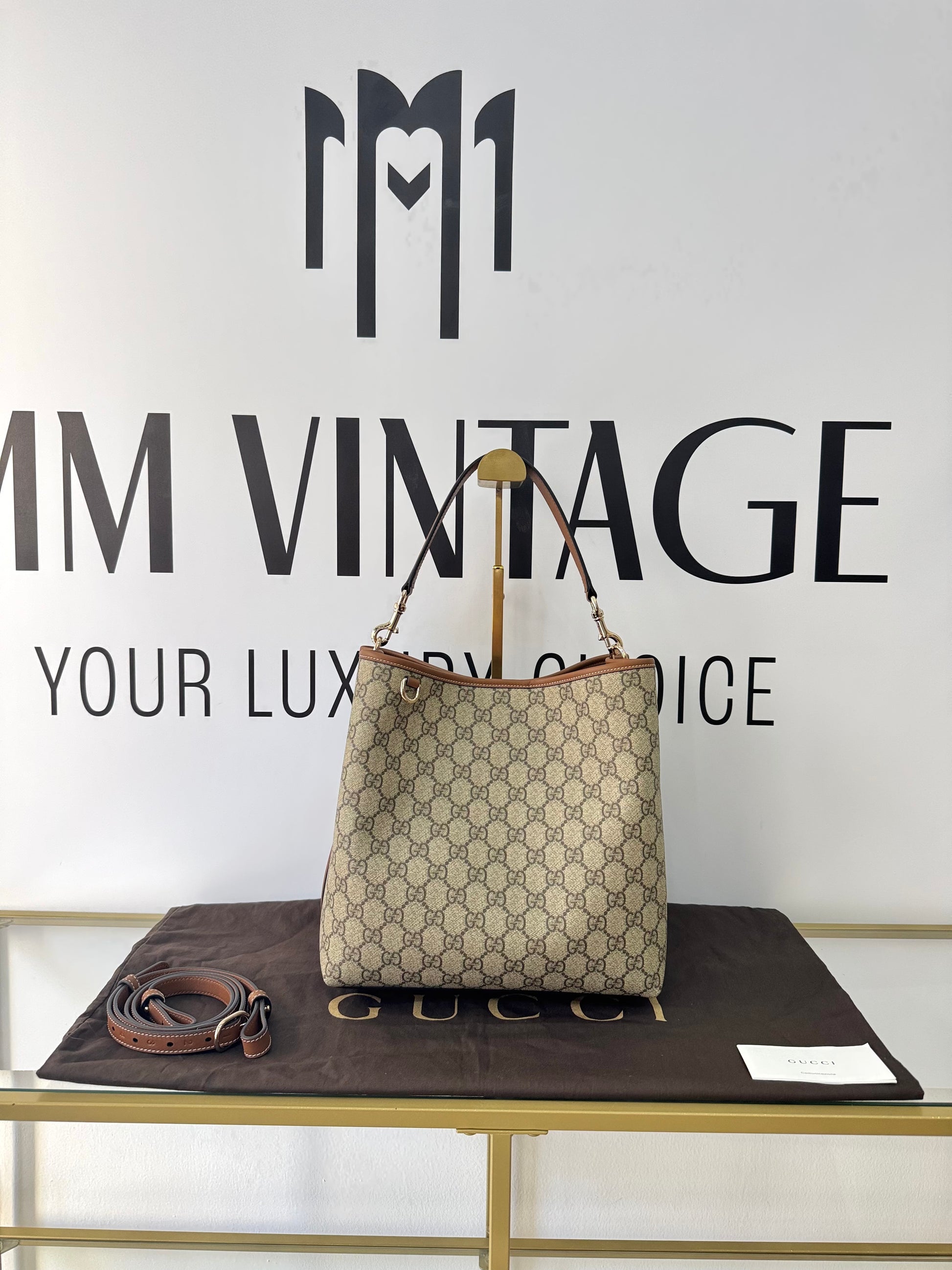 Borsa a Secchiello GG Emblem Gucci