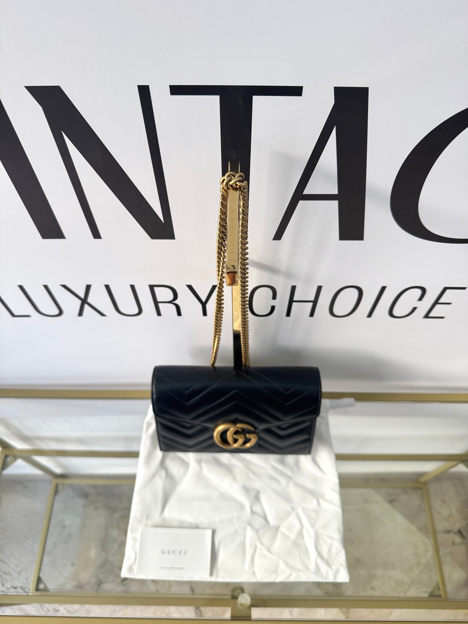 Wallet On Chain Marmont GG Gucci