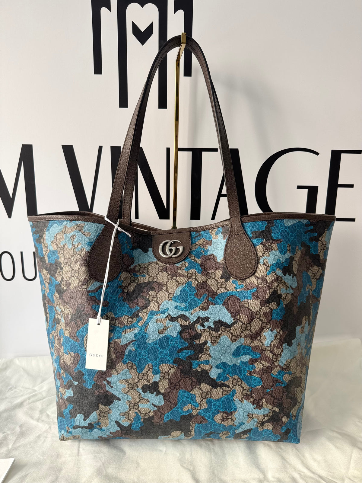 Borsa Shopping Camouflage GG Supreme Gucci