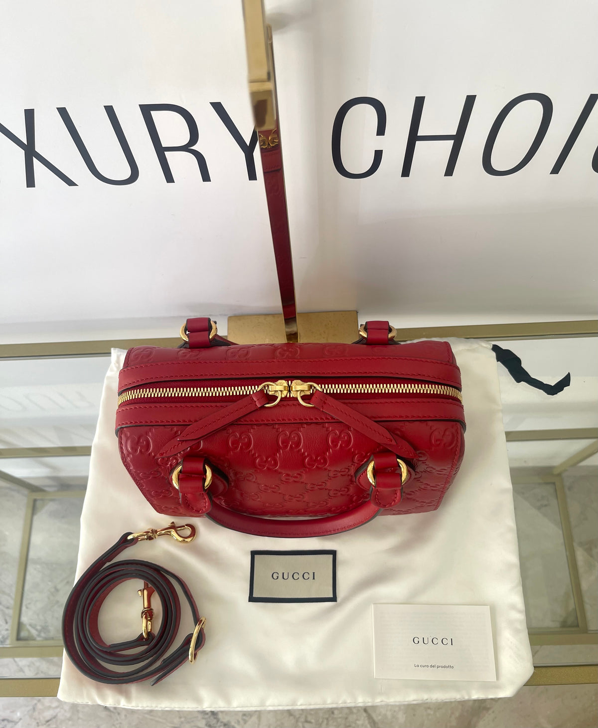 Bauletto Boston Guccissima Gucci