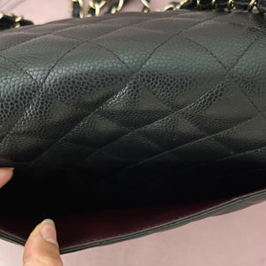 Borsa Timeless Jumbo hw oro caviar doppia patta Chanel