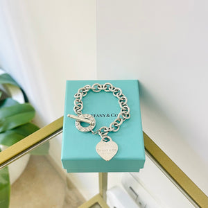 Bracciale a maglie cuore M Toggle Tiffany