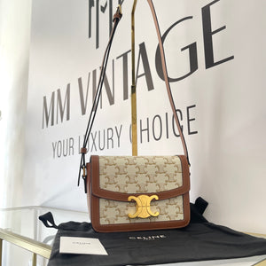 Borsa Teen Triomphe in tela Triomphe Celine