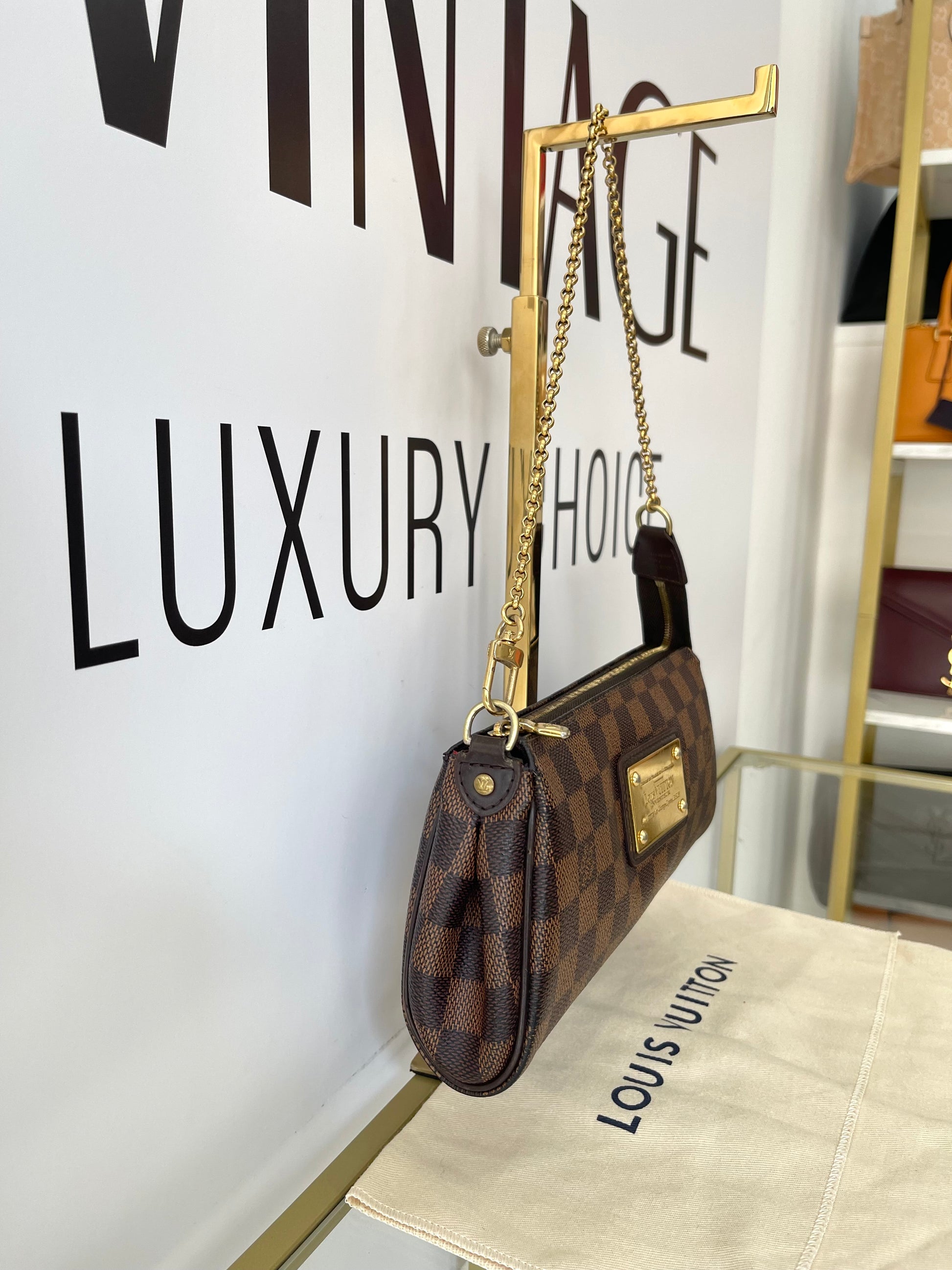 Borsa Eva Damier Ebène Louis Vuitton