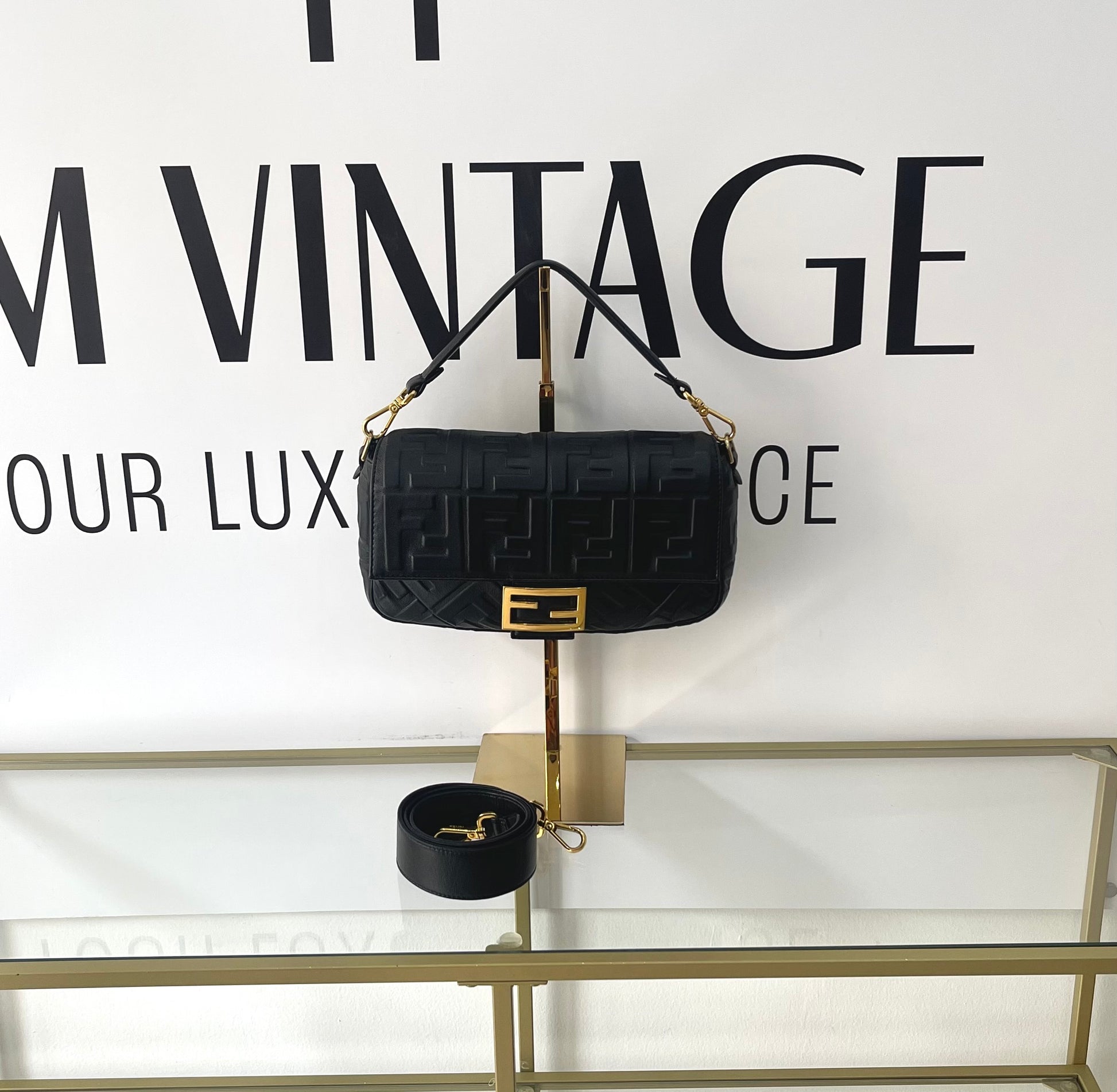 Borsa Baguette FF Fendi