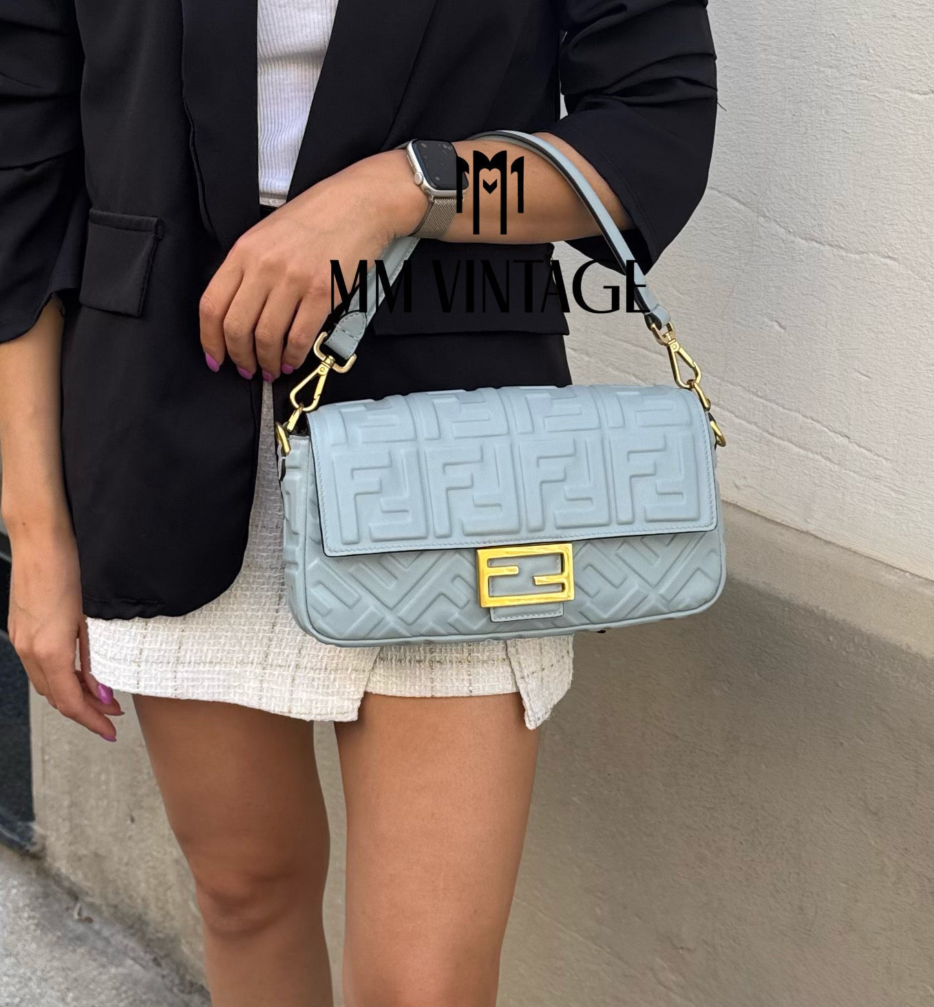 Borsa Baguette FF Fendi