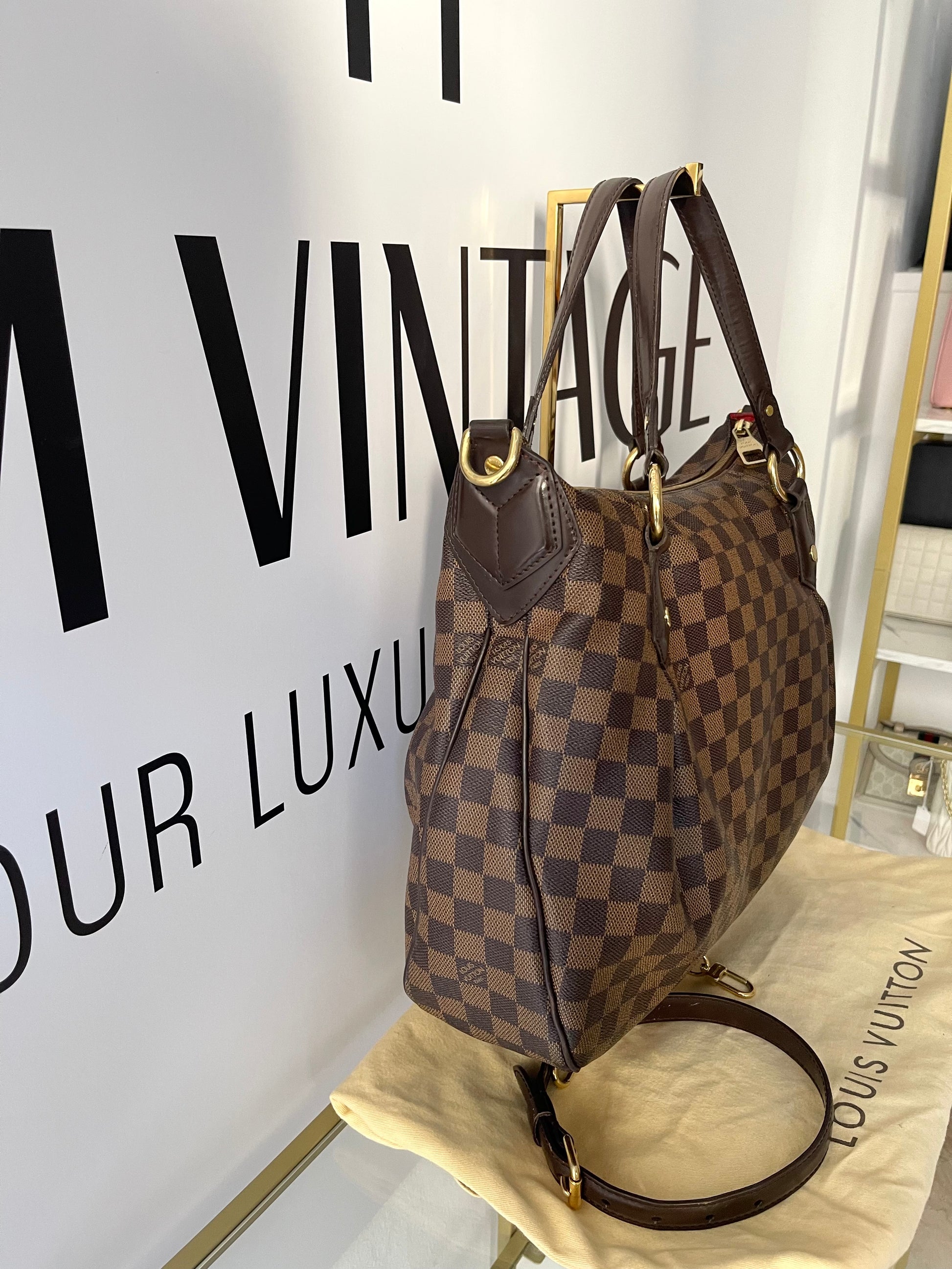 Borsa Evora MM Damier Ebéne Louis Vuitton