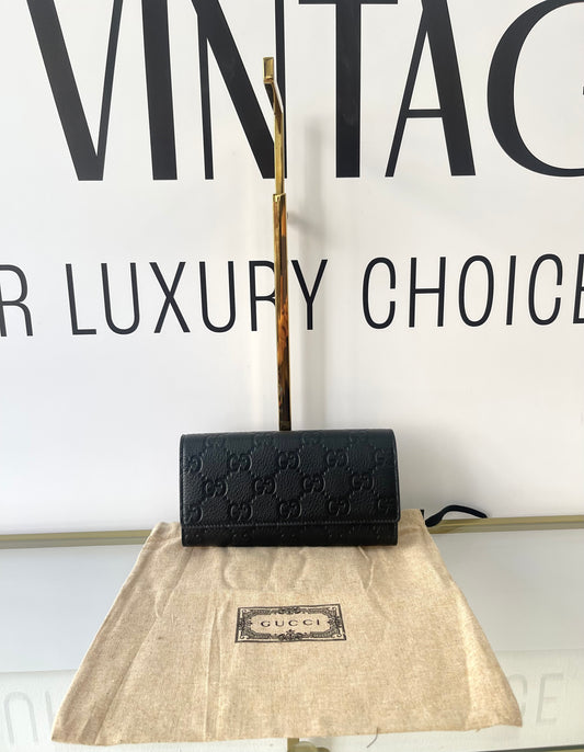 Portafoglio Continental GG Emblem Gucci