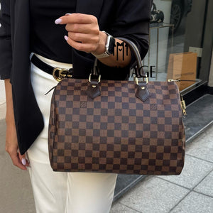 Borsa Speedy 30 Damier Ebène Louis Vuitton