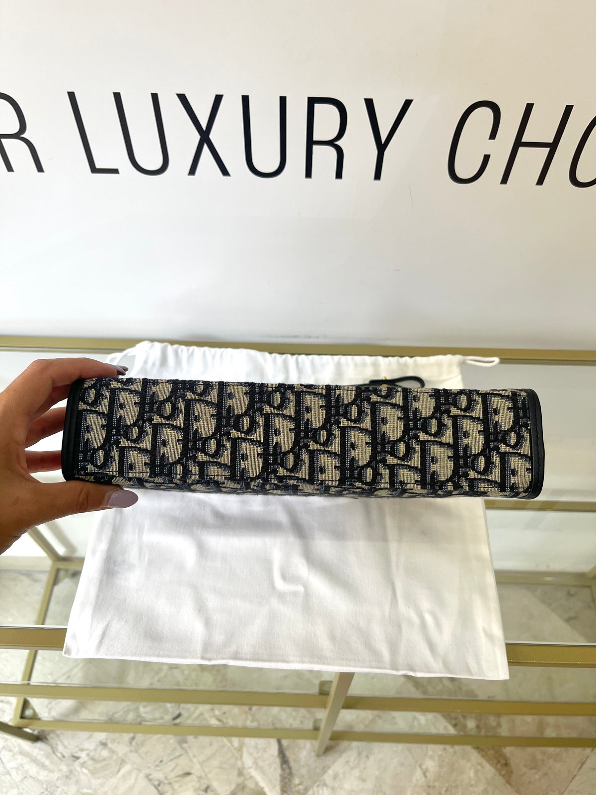 Pochette Dea 30 Montaigne Jacquard Dior Oblique Christian Dior