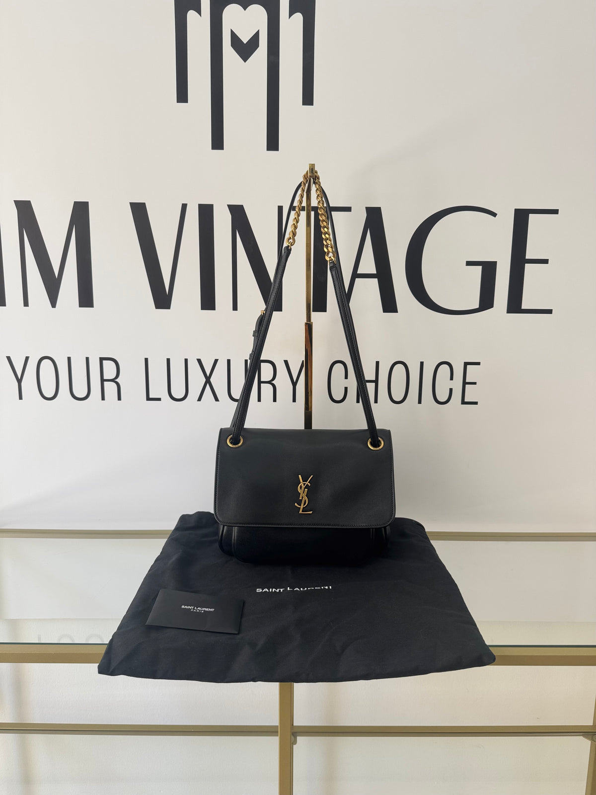 Borsa Niki hw oro Saint Laurent