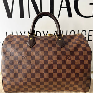 Borsa Speedy Bandoulière 35 Damier Ébène Louis Vuitton