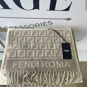 Sciarpa FF beige/avorio Fendi