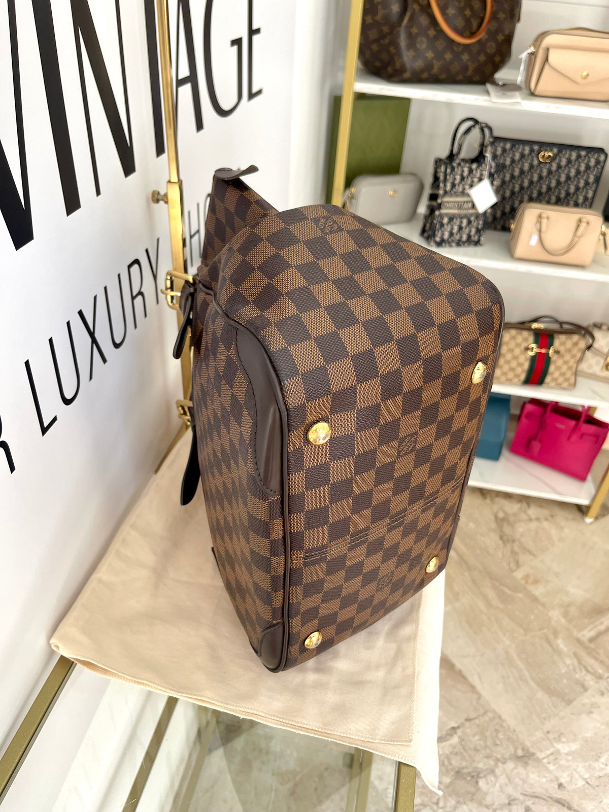 Borsa Verona GM Damier Ebène Louis Vuitton