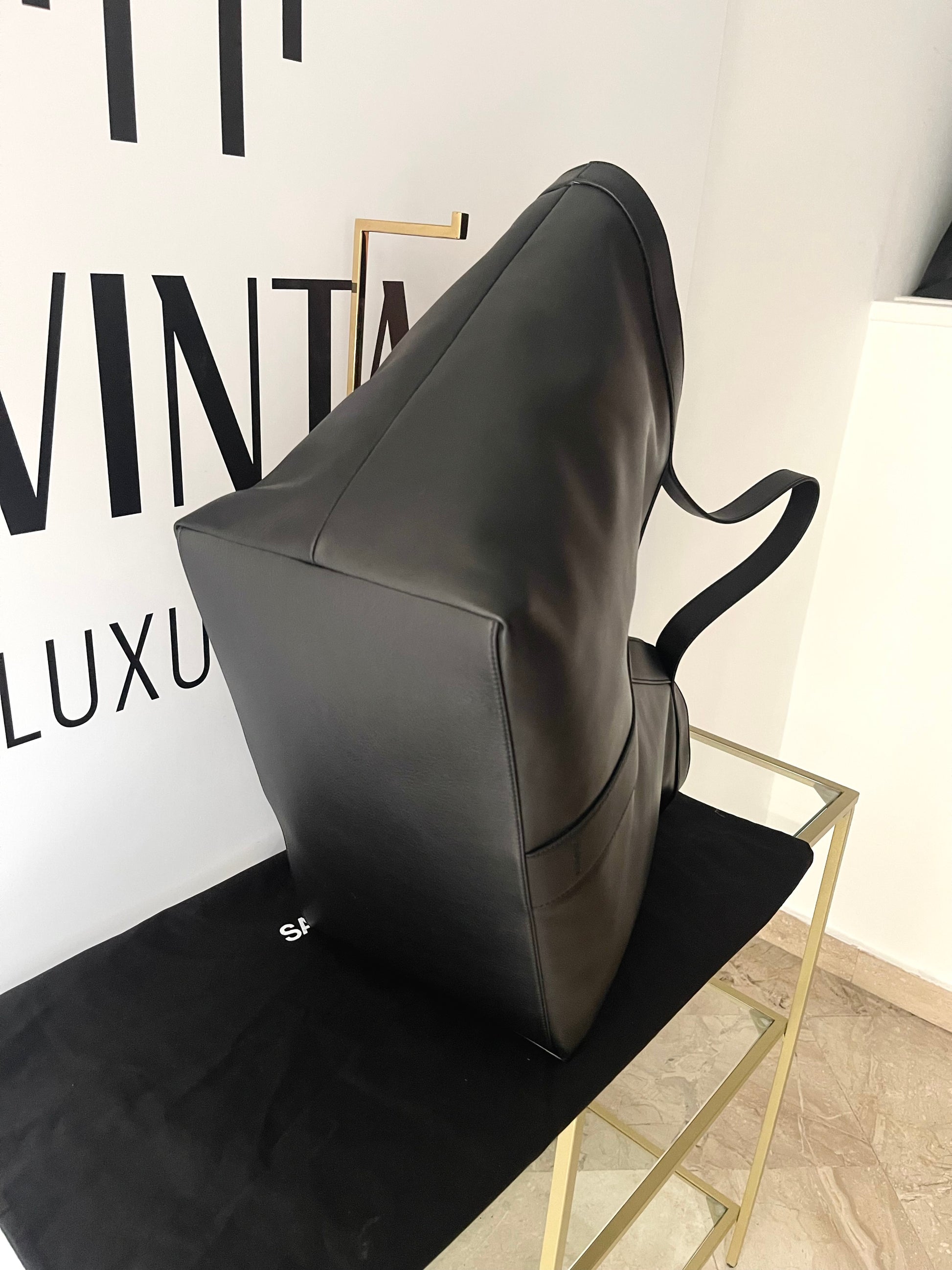 Tote Bag Y maxi in pelle martellata Saint Laurent