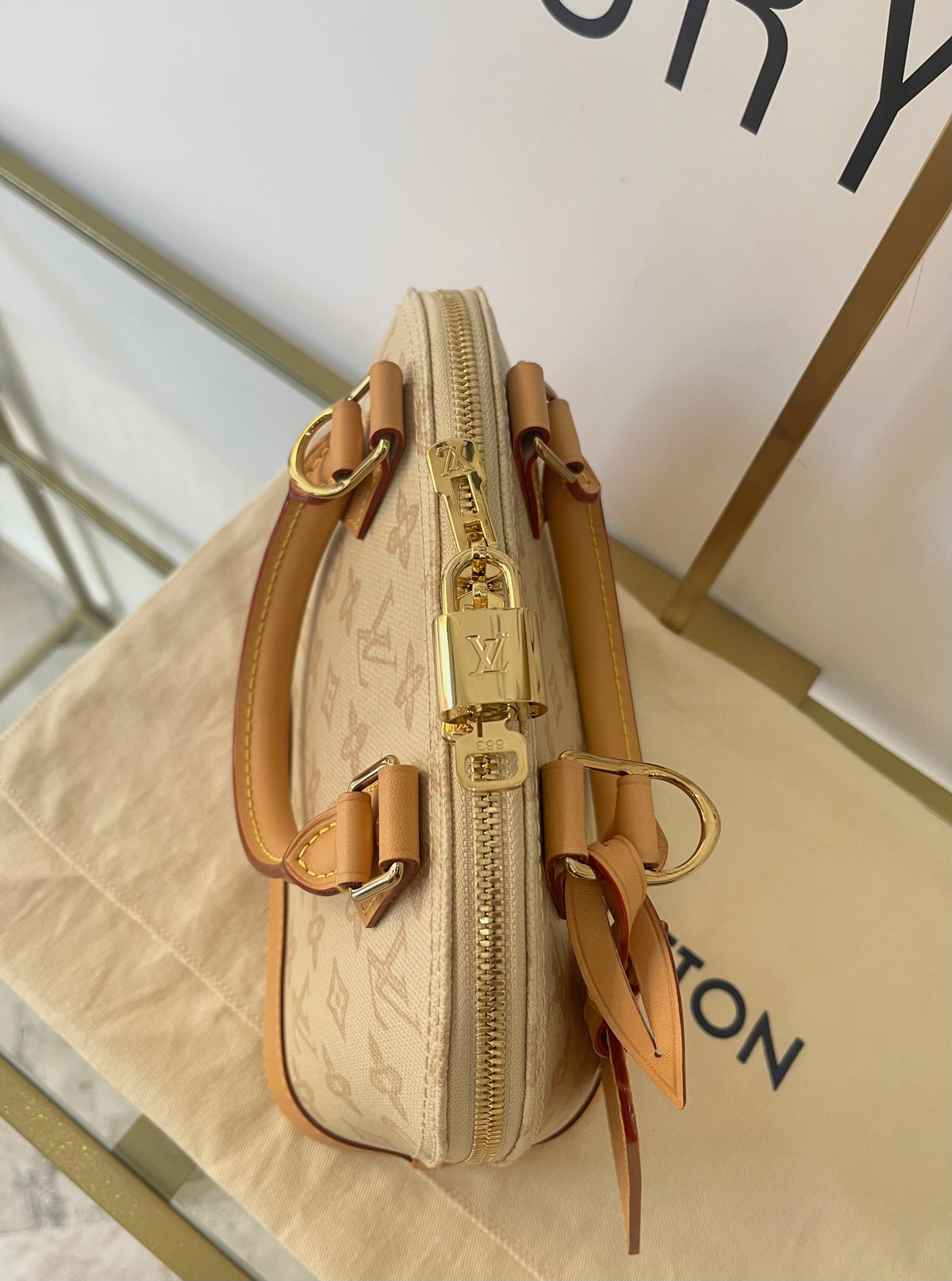 Borsa Alma BB Monogram Origine Lin Limited Edition Louis Vuitton