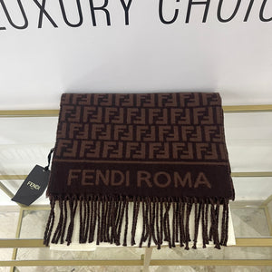 Sciarpa con motivo FF jacquard Fendi