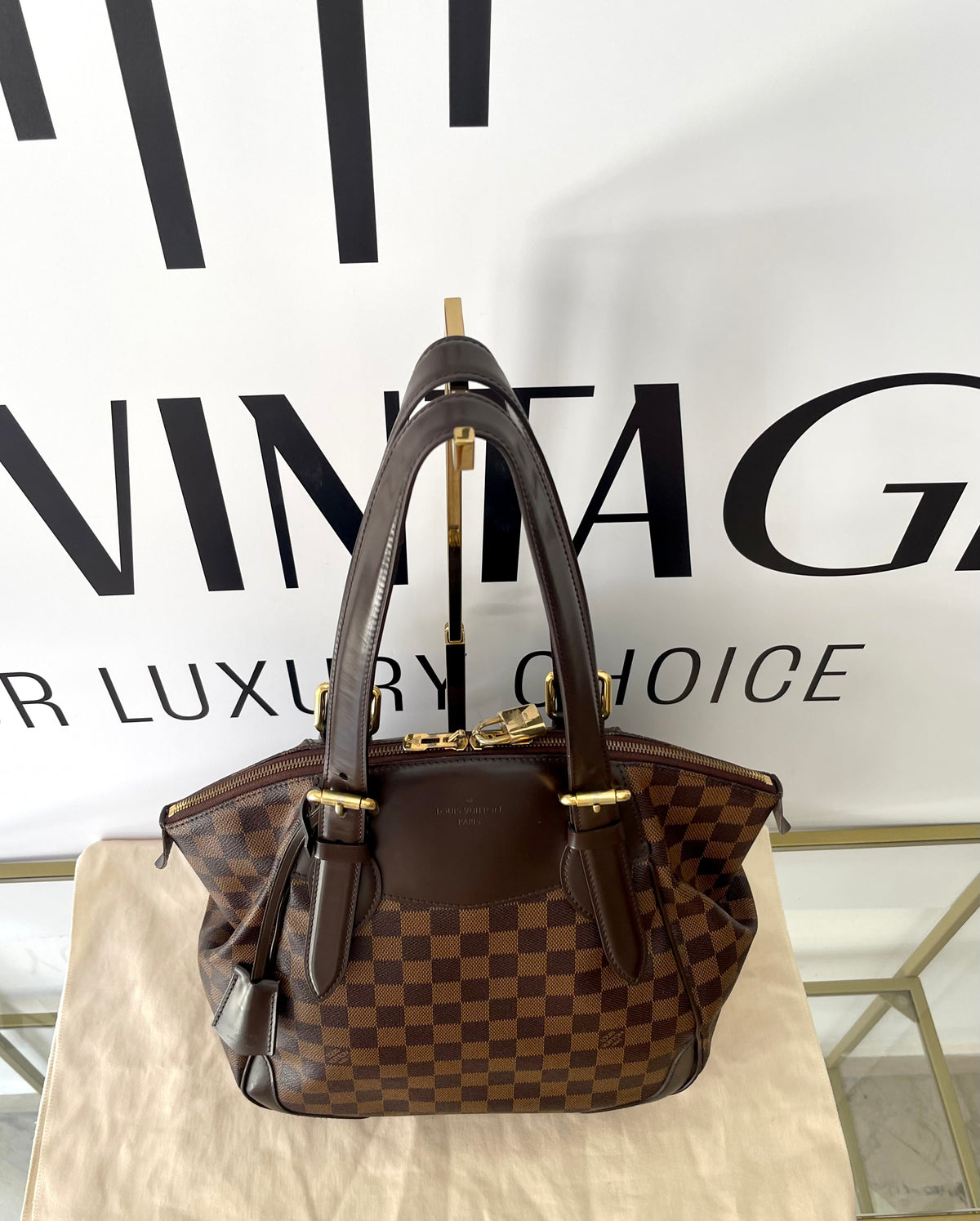 Borsa Verona GM Damier Ebène Louis Vuitton