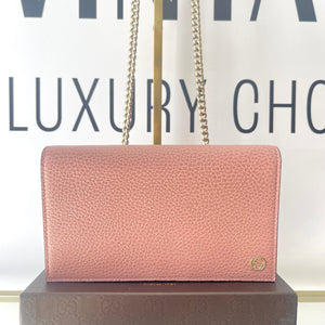 Wallet On Chain Marmont GG Interlocking Gucci