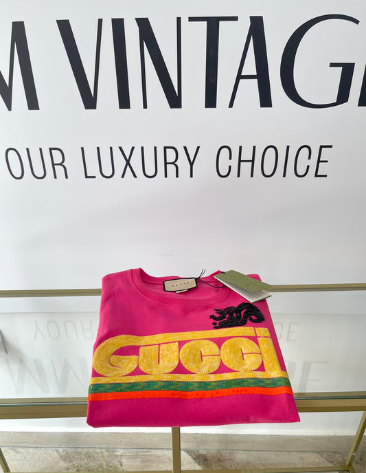 T-Shirt con ricamo Gucci