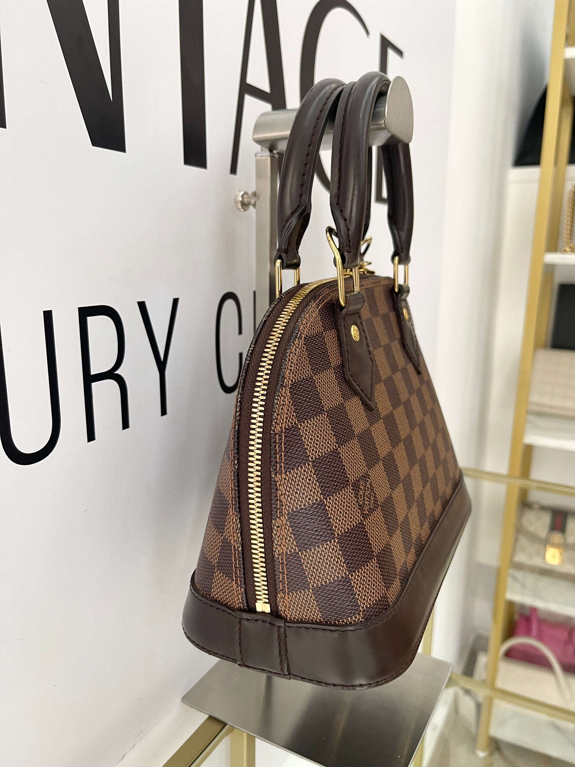 Borsa Alma BB Damier Ébène Louis Vuitton