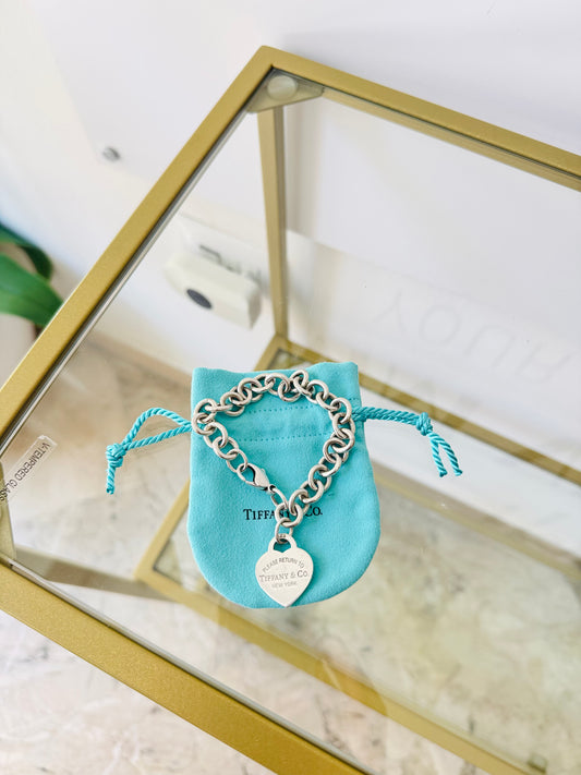 Bracciale a Maglie Cuore M Tiffany