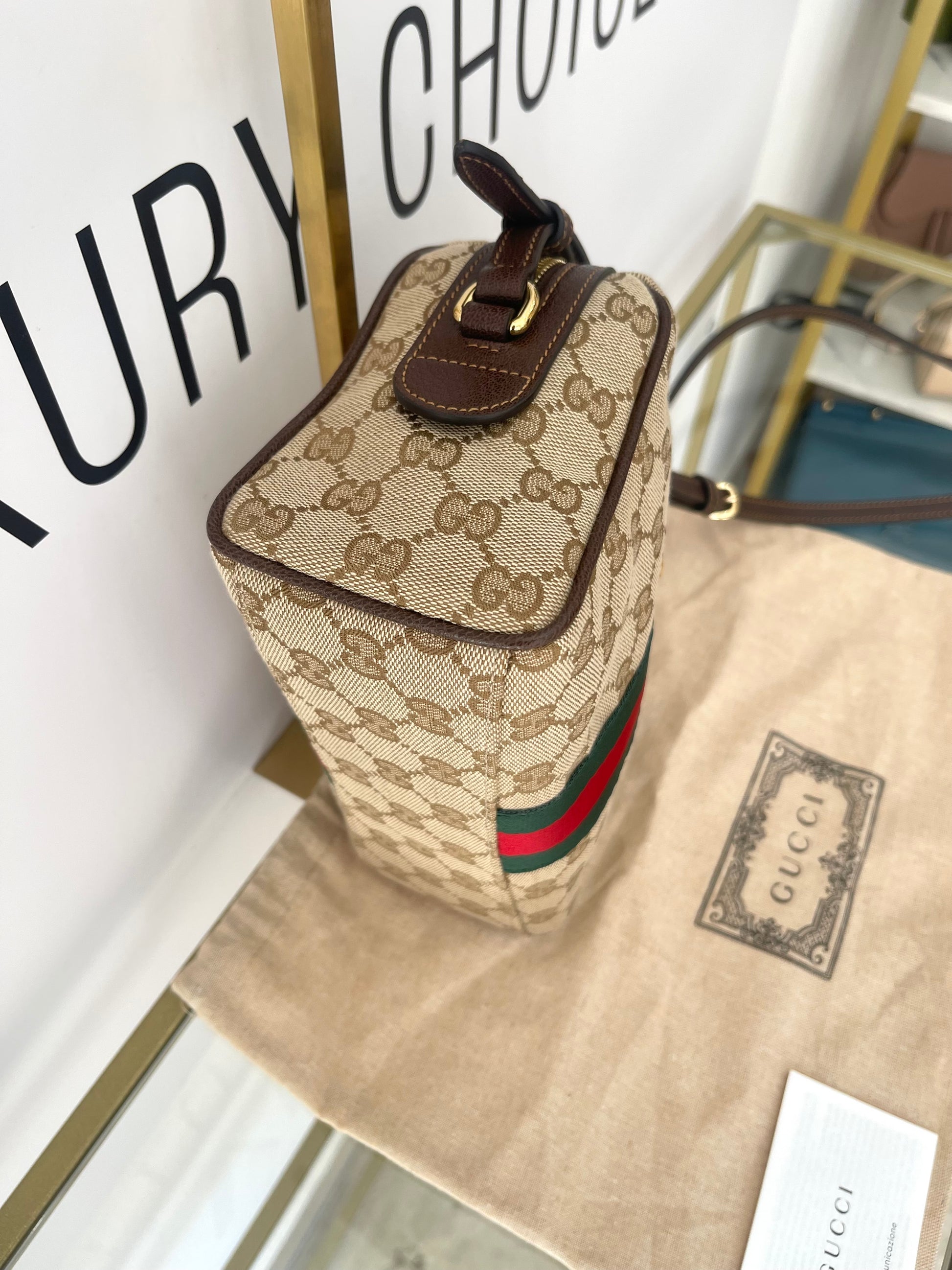 Borsa Camera Bag Horsebit Web Gucci