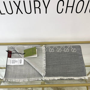 Stola GG in Lana e Seta reversibile Gucci