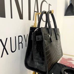 Borsa Sac De Jour Nano Goffrata Coccodrillo Saint Laurent