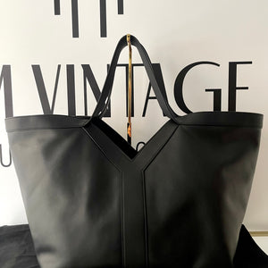 Tote Bag Y maxi in pelle martellata Saint Laurent