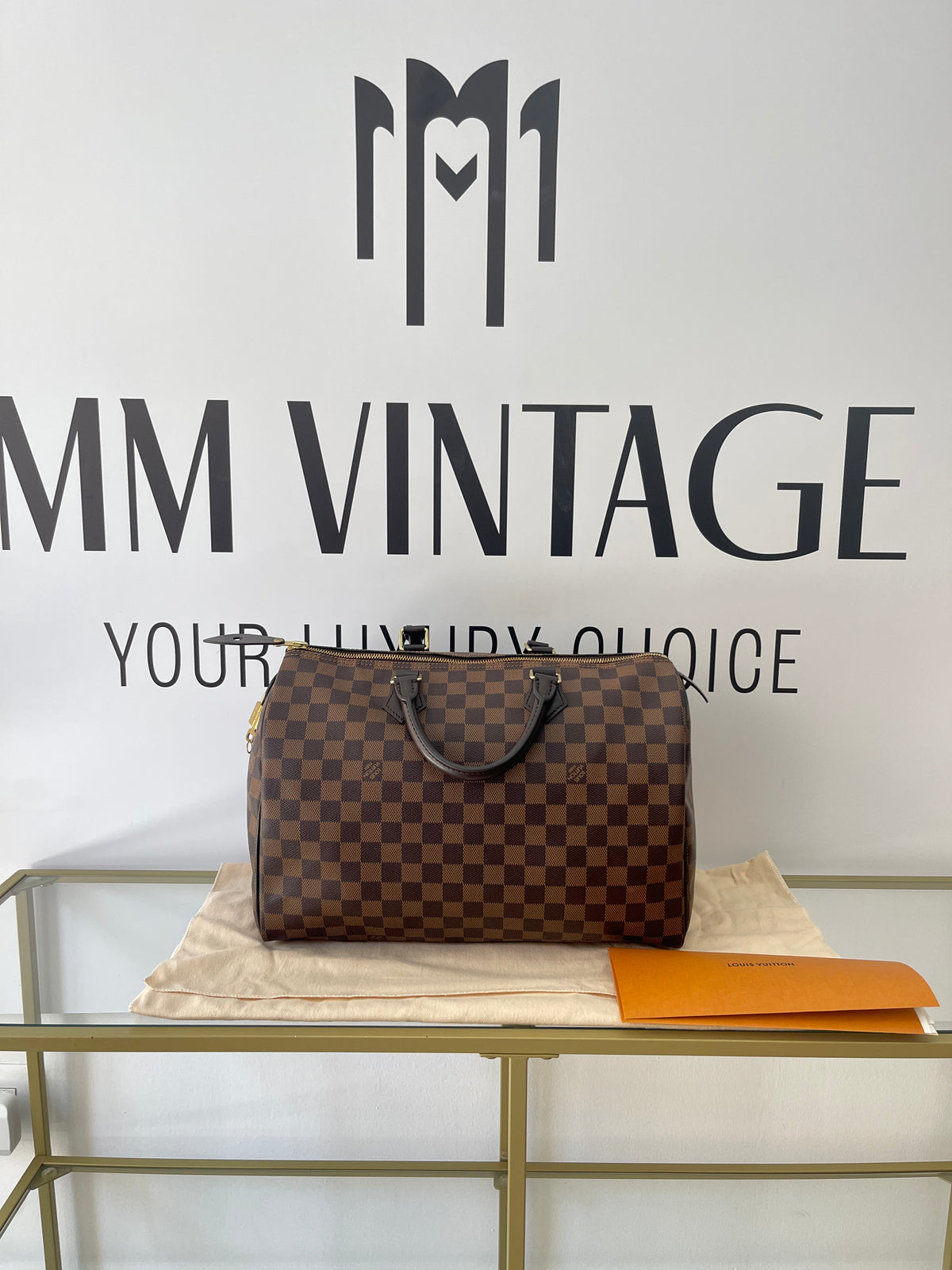 Borsa Speedy 35 Damier Ébène Louis Vuitton