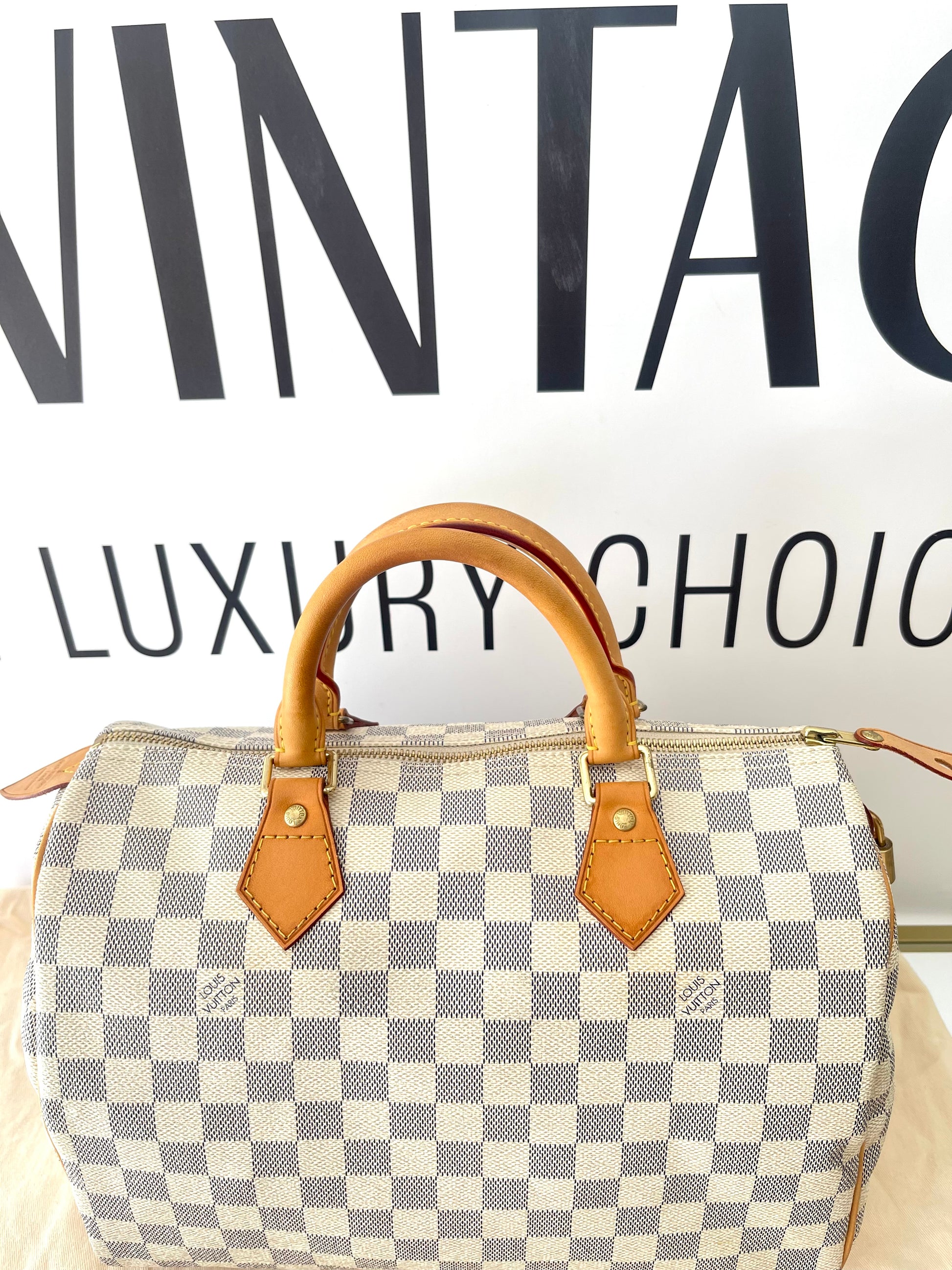 Borsa Speedy 30 Damier Azur Louis Vuitton