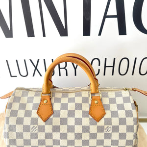 Borsa Speedy 30 Damier Azur Louis Vuitton