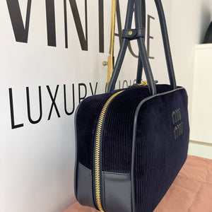 Borsa Beau in velluto a coste Miu Miu