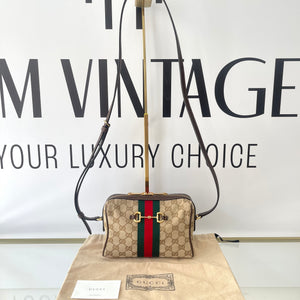 Borsa Camera Bag Horsebit Web Gucci
