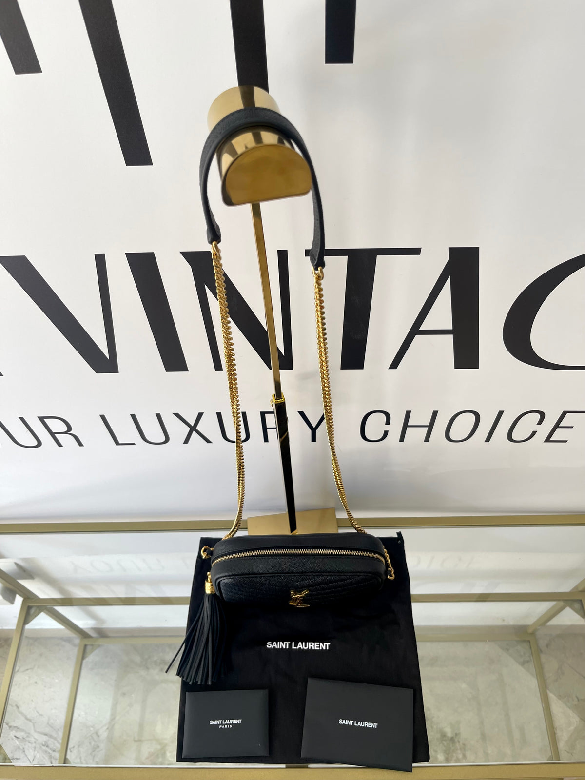 Borsa Mini Camera Lou Saint Laurent