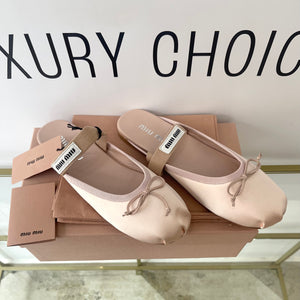 Ballerine in raso Miu Miu