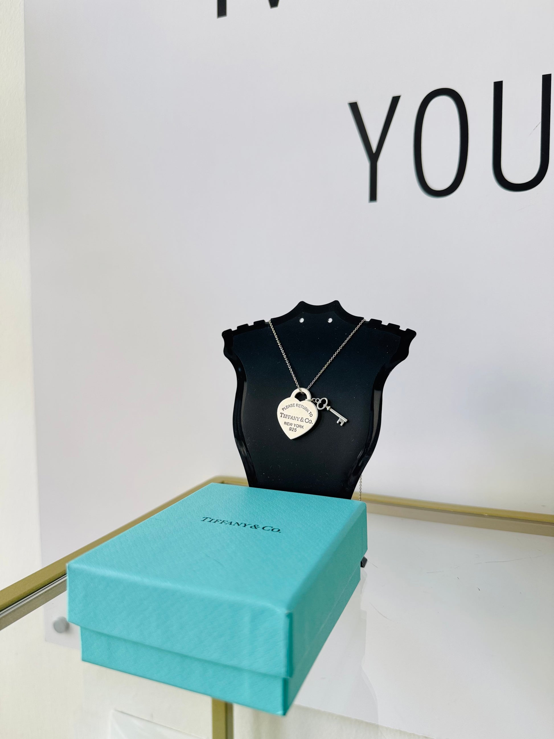 Girocollo cuore M con Chiave Tiffany