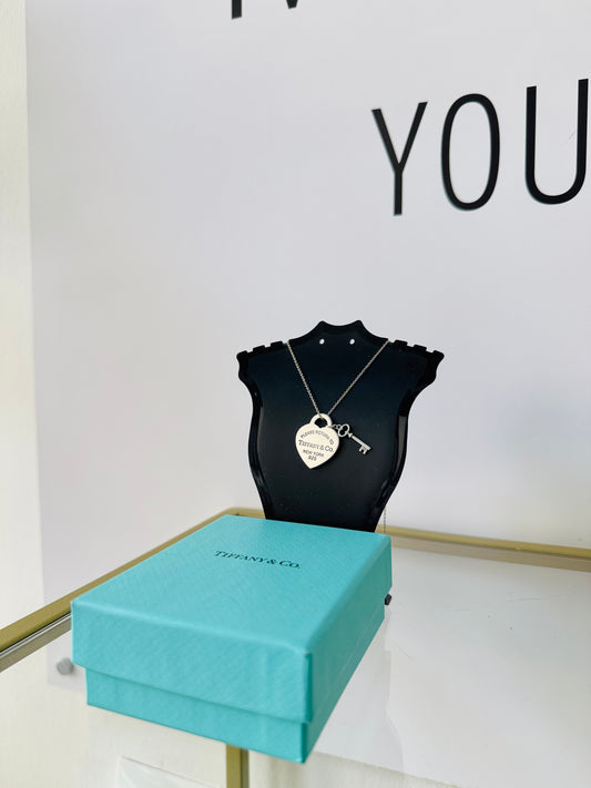 Girocollo cuore M con Chiave Tiffany