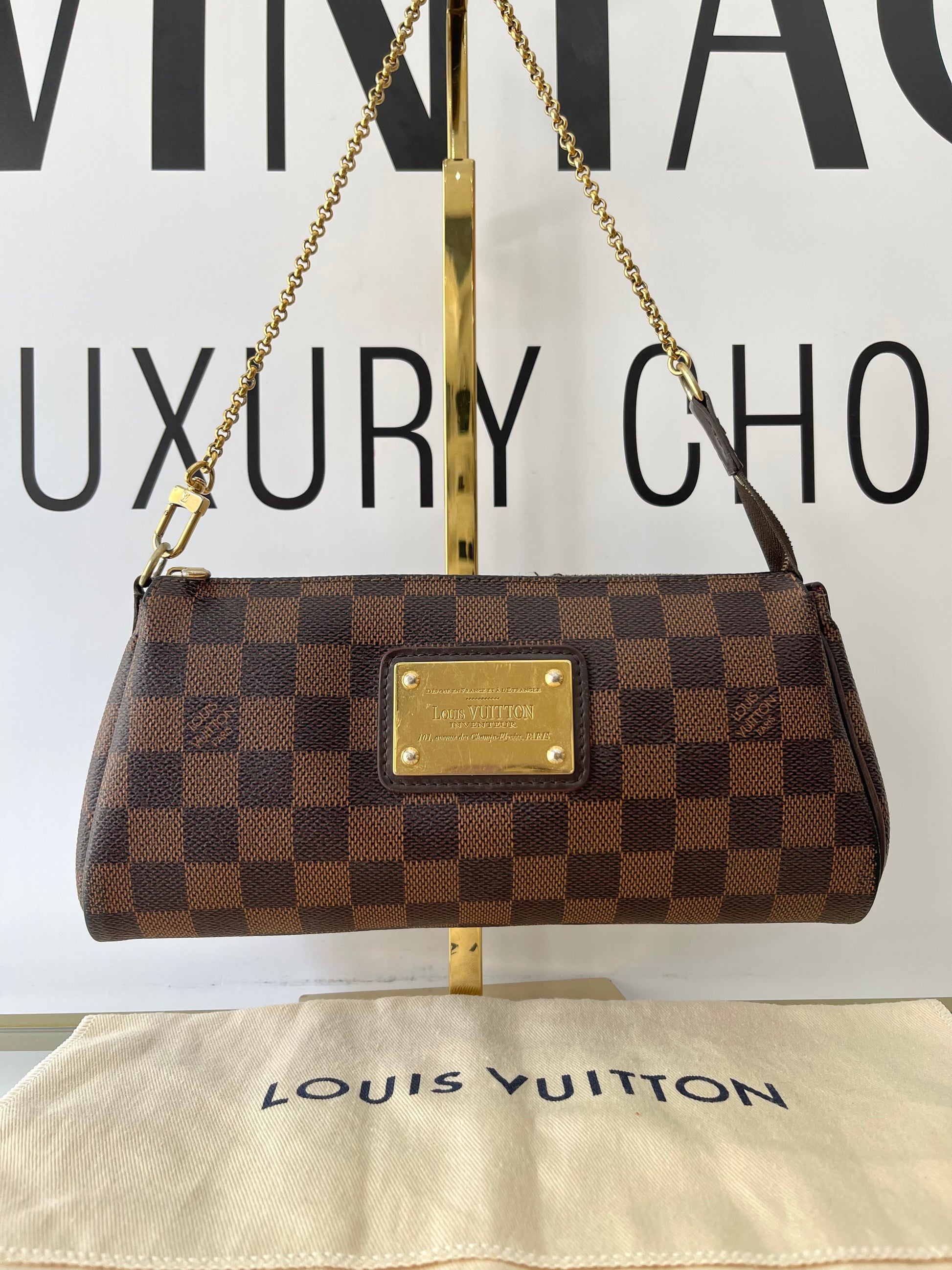 Borsa Eva Damier Ebène Louis Vuitton