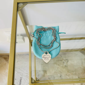 Collana a pallini cuore L Tiffany