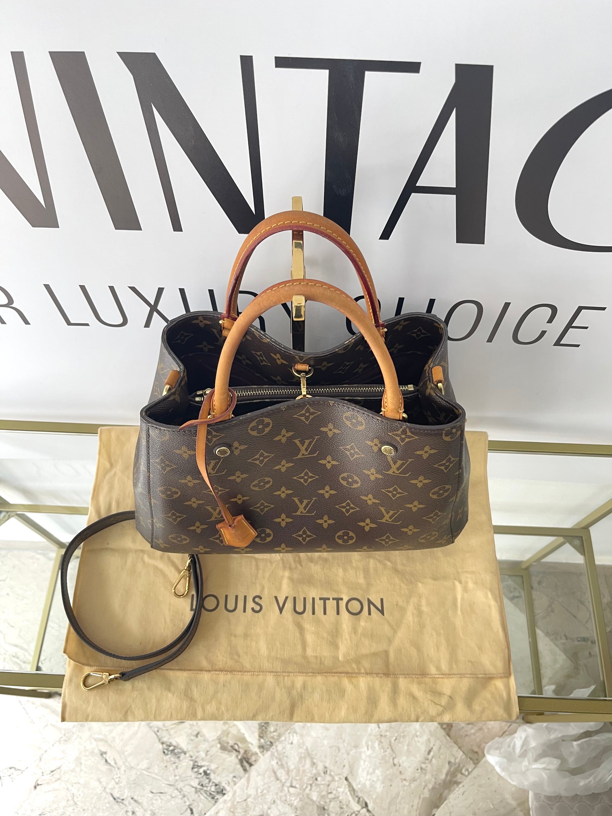 Borsa Montaigne MM Monogram Louis Vuitton