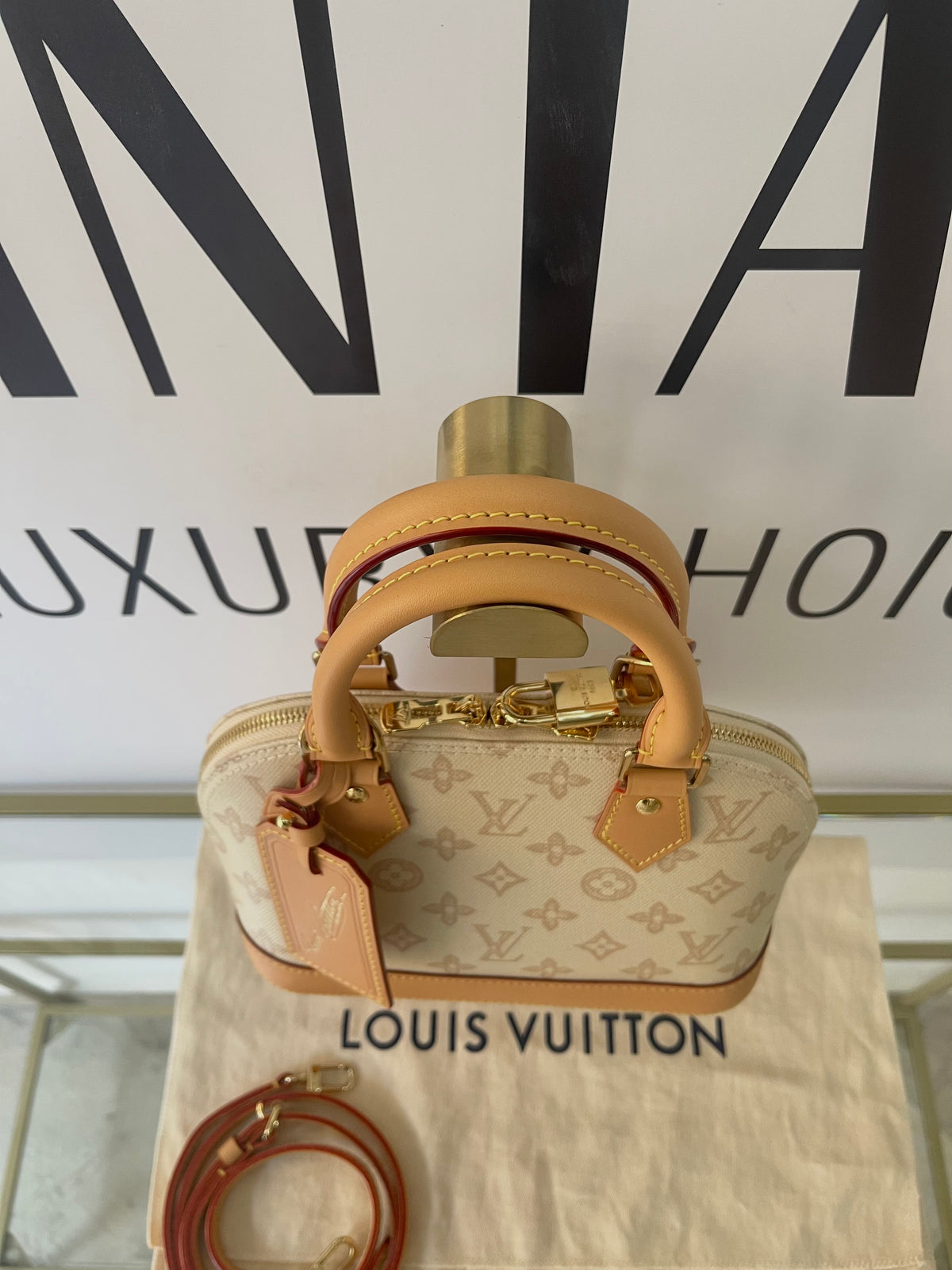 Borsa Alma BB Monogram Origine Lin Limited Edition Louis Vuitton