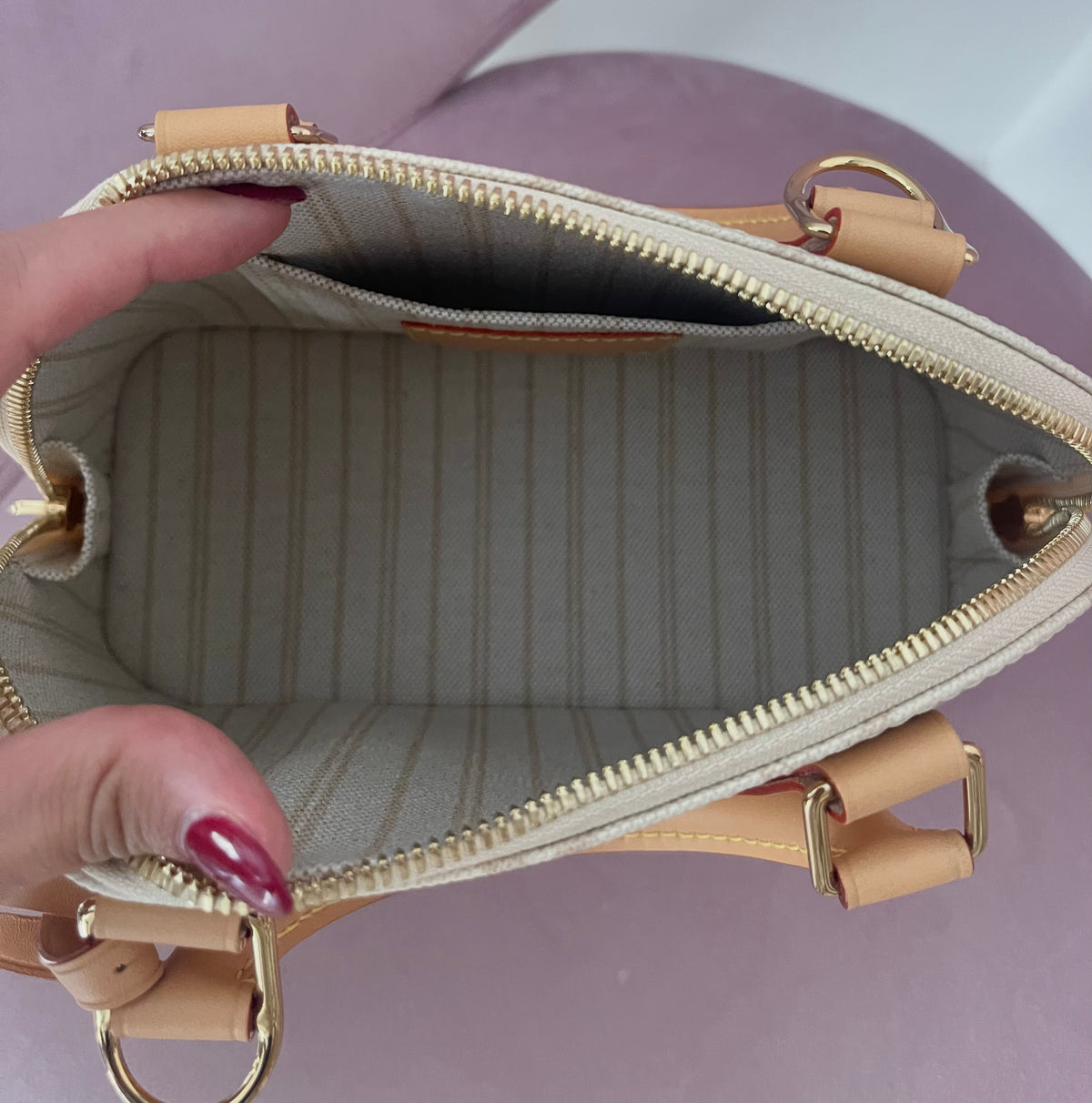 Borsa Alma BB Monogram Origine Lin Limited Edition Louis Vuitton