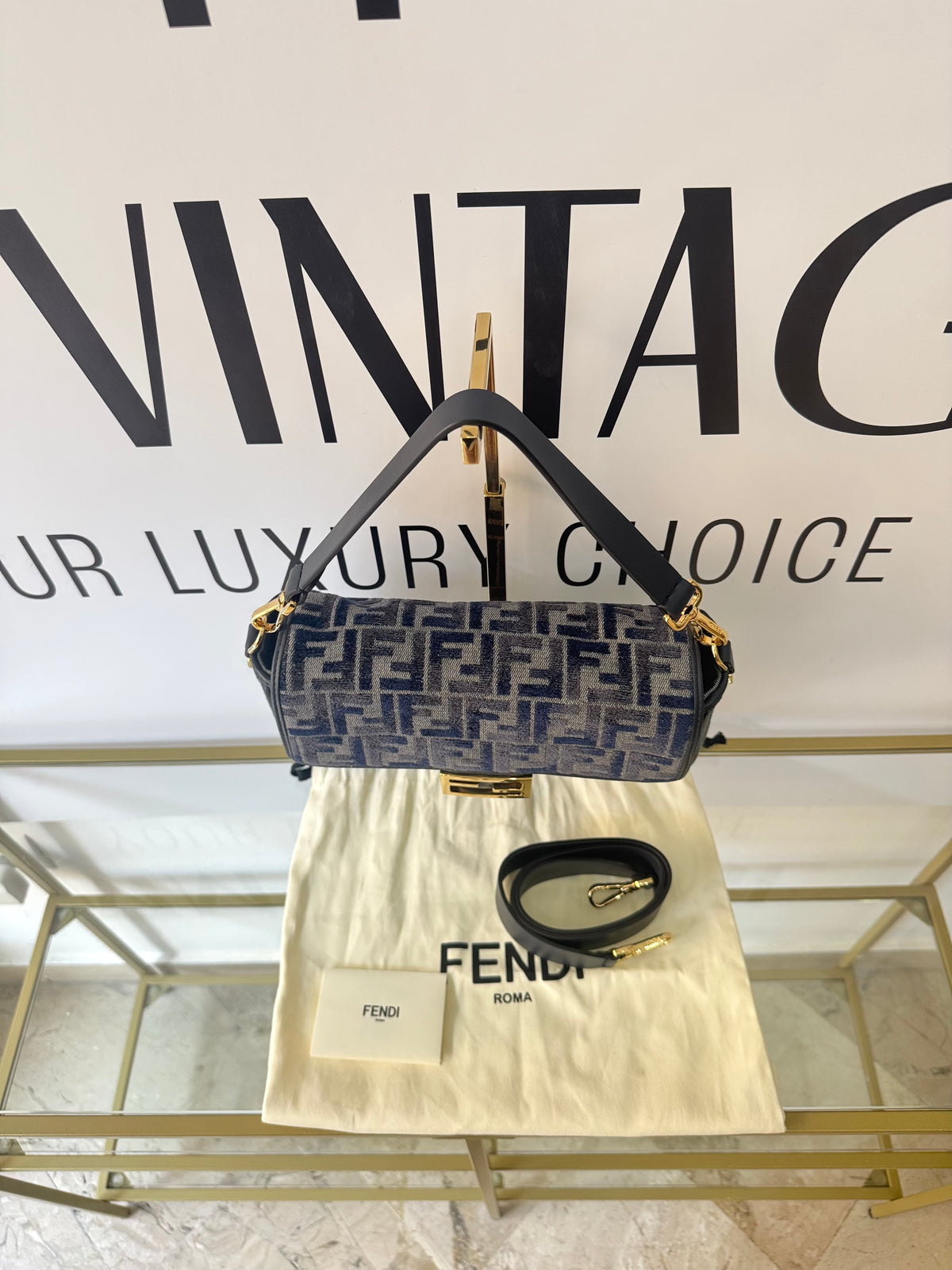 Borsa Baguette FF Fendi