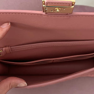 Wallet on Chain Baguette rosa Fendi