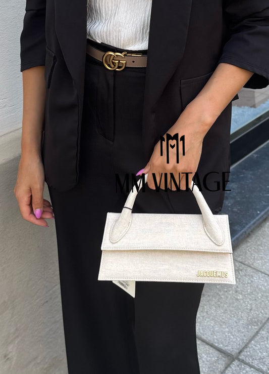 Borsa Le Chiquito Long light greige Jacquemus