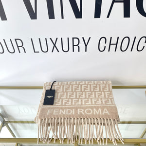 Sciarpa FF beige/avorio Fendi